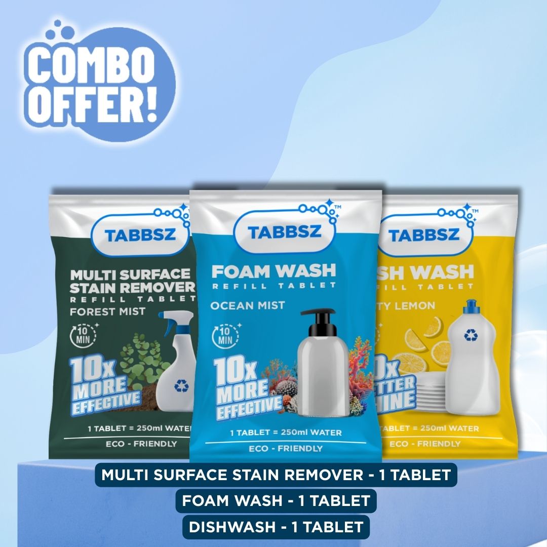 Foam + Stain + Dishwash