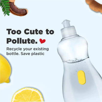 Tabbsz eco-friendly dishwash liquid, biodegradable and natural dishwasher liquid, plastic-free and chemical free dishwashing detergent, safe for skin and environment
