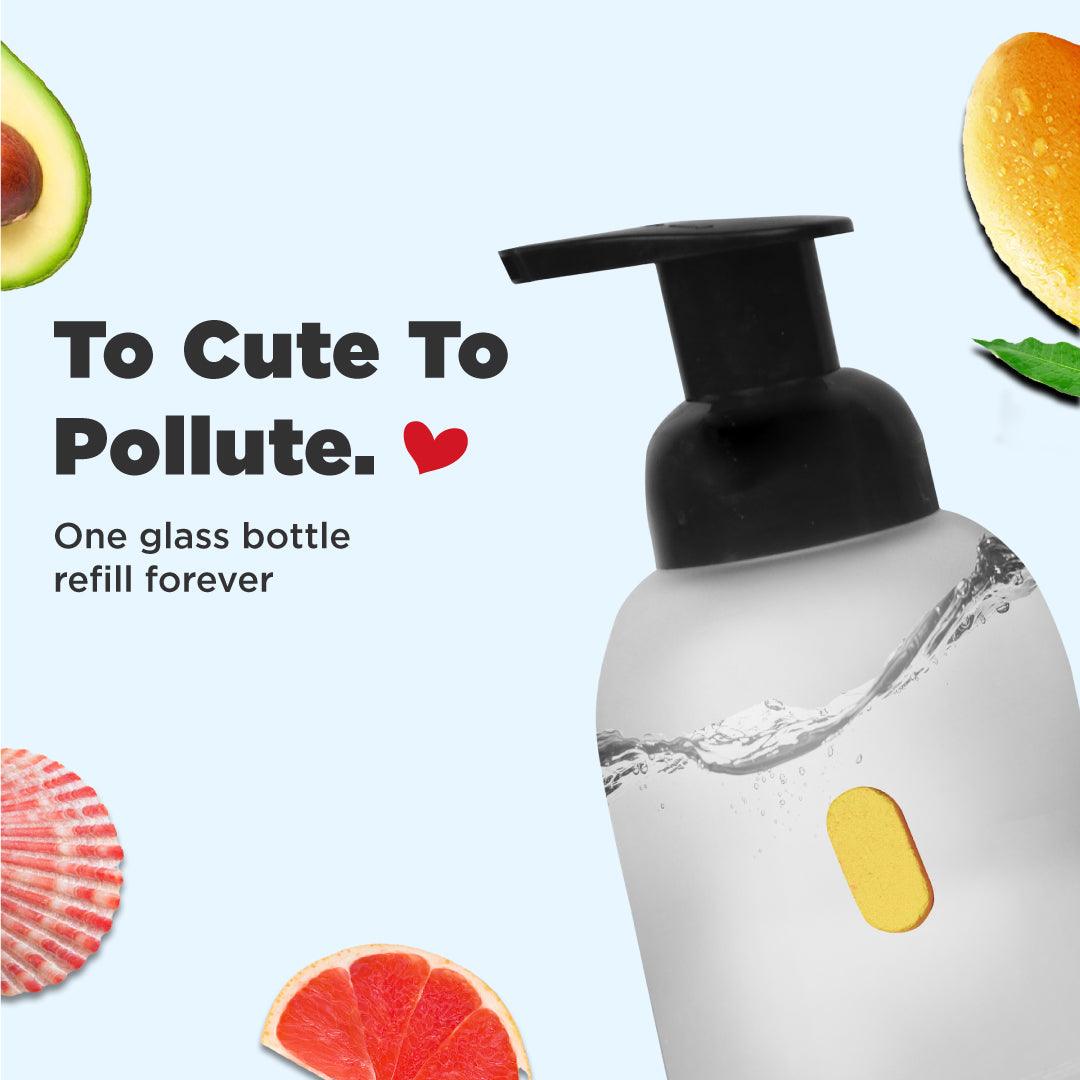 tabbsz, foam wash, foam wash tablets, plastic free, nontoxic, child safe, skin friendly, zero waste, eco friendly, India's first foam wash tablet, shipping globally, sensitive skin foam wash, gentle foam wash for sensitive skin, refillable foam wash, best foam wash, affordable foam wash, plastic-free soap, refillable foaming soap, coconut avacado foam wash